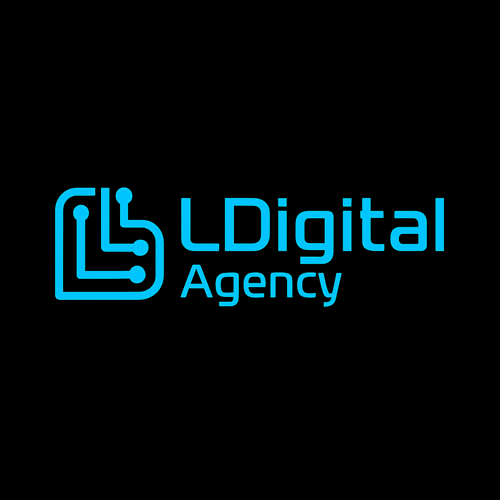 Logo de LDigital Agency, agence digitale à Nice spécialisée en SEO, SEA, UX/UI et création de sites internet